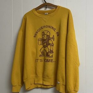 Vintage Pennsylvania Mining Town Russell Distressed Crewneck Sweatshirt Mens XL